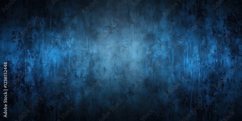 Obraz premium Abstract Blue Grunge Texture With Dark Faded Edges, Ideal For Background Design And Graphic Arts Projects