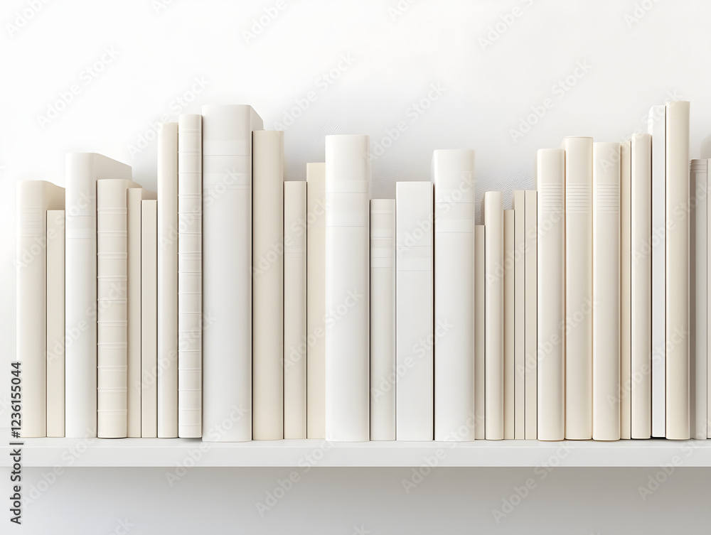 Obraz premium mock up of books isolated white background