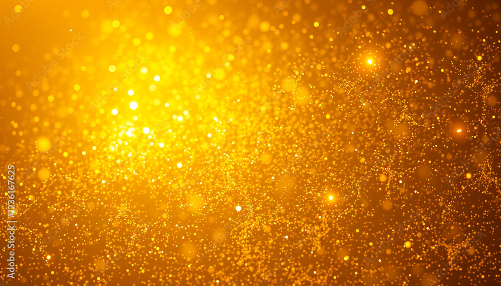 Abstract golden sparkles with a warm, glowing background, featuring bright, radiant bokeh lights, perfect for luxury designs, festive celebrations, or elegant event decorations. Abstract golden sparkles with a warm, glowing background, featuring bright, radiant bokeh lights, perfect for luxury designs, festive celebrations, or elegant event decorations.