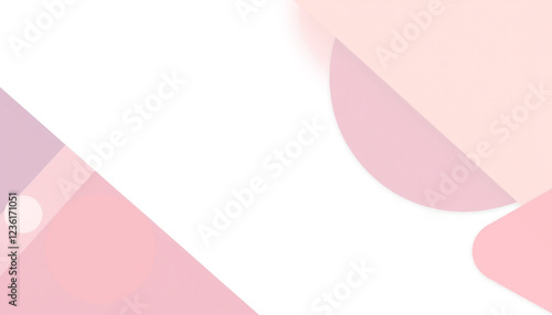 A clean and modern abstract minimal background with soft pastel geometric shapes, forming a subtle and elegant artistic composition, ideal for branding, digital designs, and creative presentations. photo