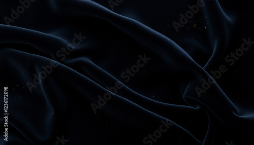 Wallpaper Mural A stunning dark silk fabric texture with smooth flowing folds, creating an elegant and luxurious background perfect for fashion and creative design projects. Torontodigital.ca