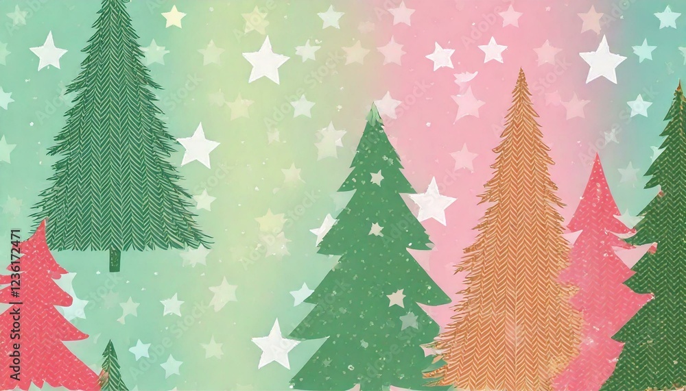 クリスマス 木 イラスト 星 背景 クリスマス 木 イラスト 星 背景