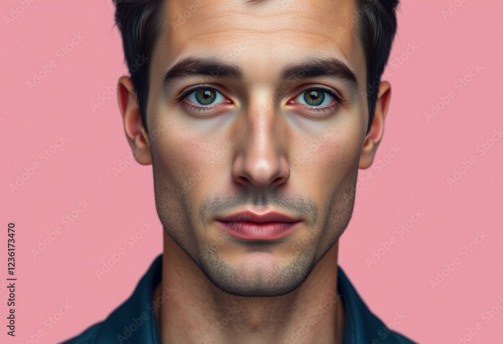 Obraz premium Male portrait with neutral background