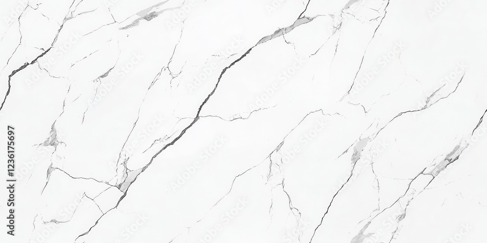 Fototapeta premium White marble texture with subtle gray veins, ideal for backgrounds and design elements.