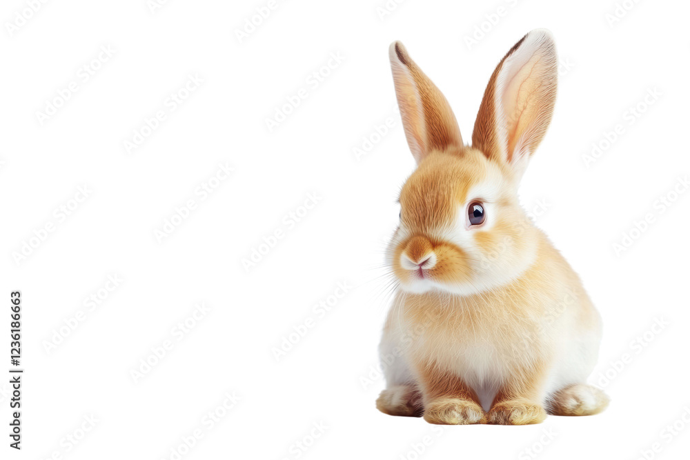 Obraz premium rabbit isolated on transparent or white background, png