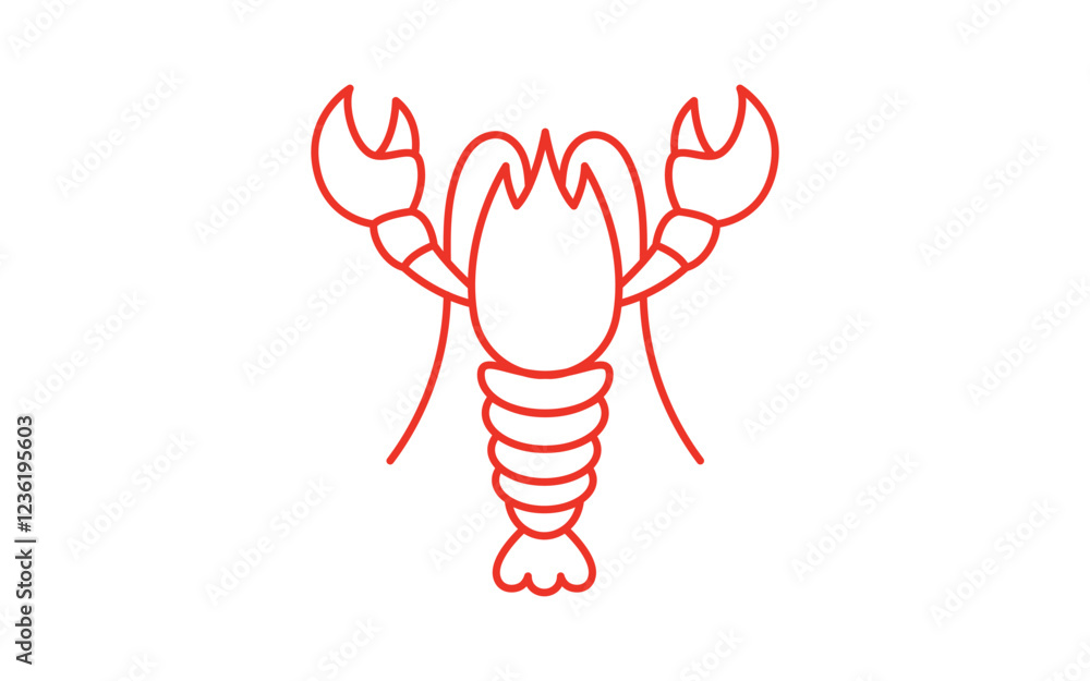Shrimp seafood vector icon illustration design template Shrimp seafood vector icon illustration design template