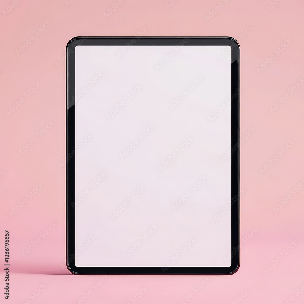 New design of tablet in trendy thin frame style isolated. Empty screen concept. Vector illustration New design of tablet in trendy thin frame style isolated. Empty screen concept. Vector illustration