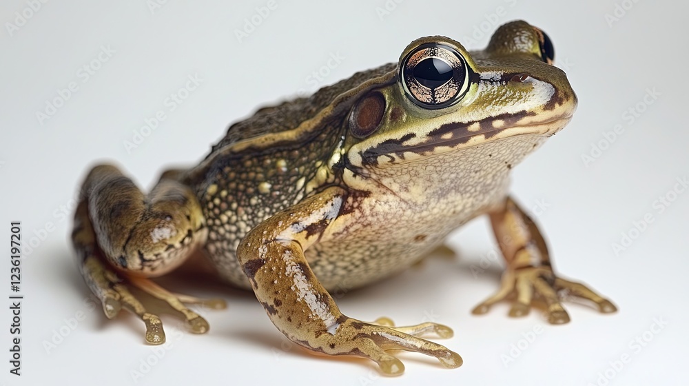 Green frog (Hyla arborea) isolated on white background - Green frog (Hyla arborea) isolated on white background -