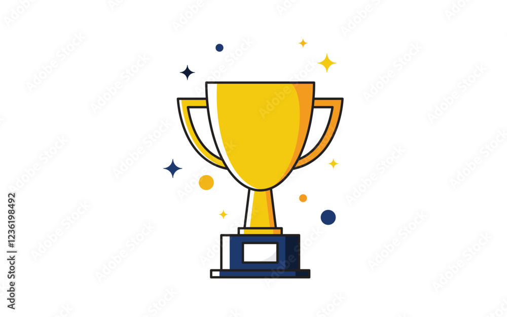 Trophy Winner Vector icon design illustration Template Trophy Winner Vector icon design illustration Template
