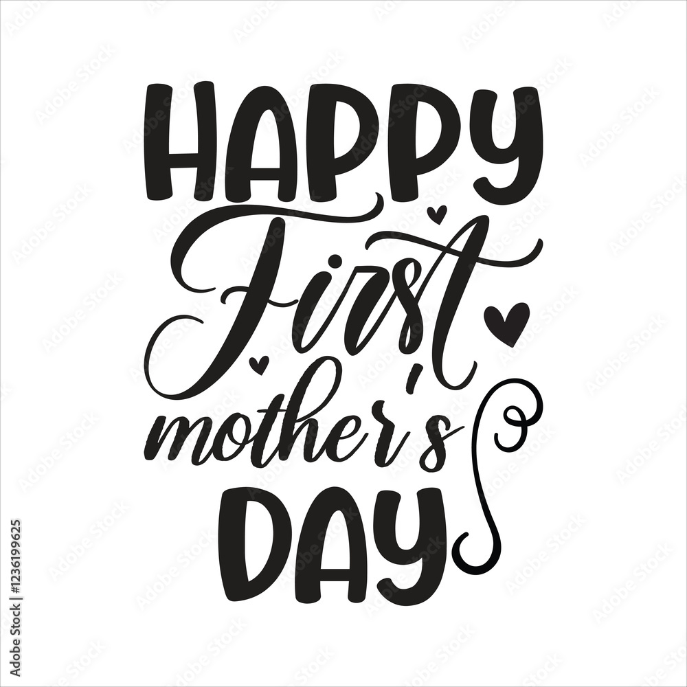 Obraz premium Happy first mother’s day