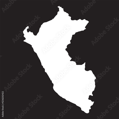 peru map icon design