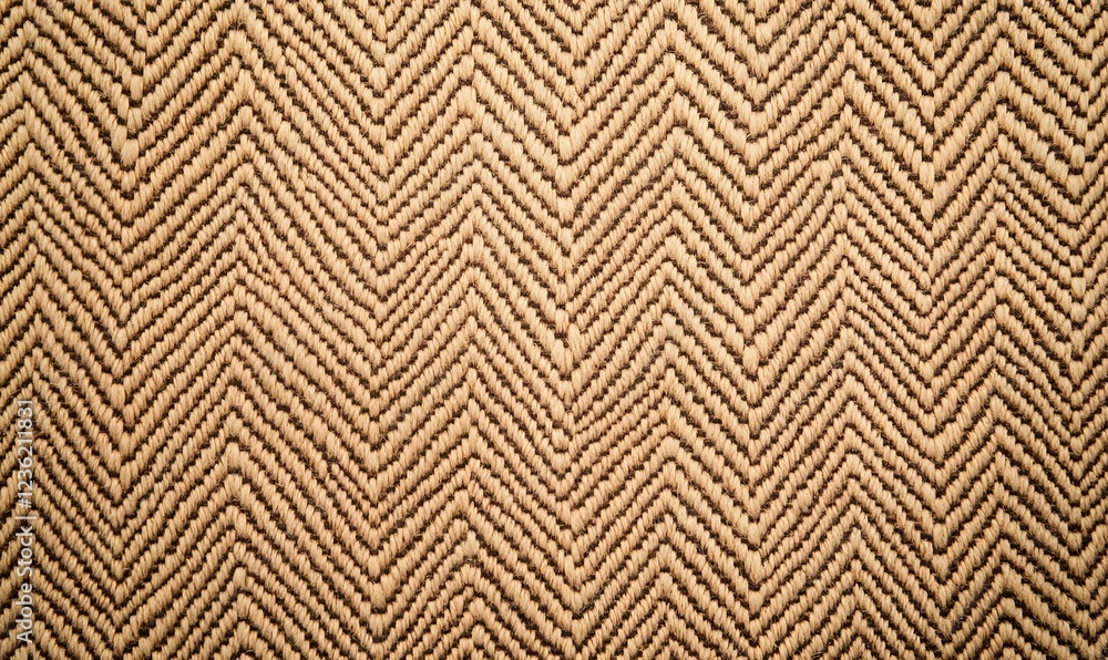 Fototapeta premium Beige herringbone textile texture background