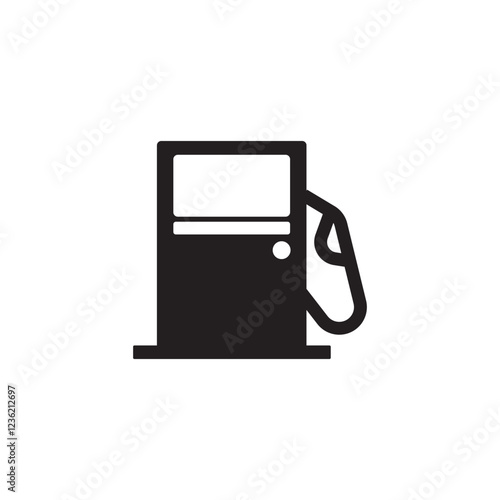 Fuel pump icon set. Gas station icon