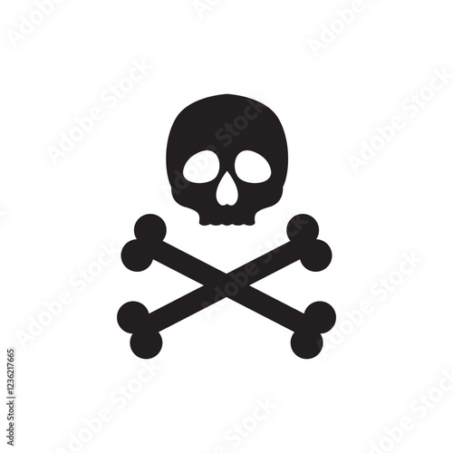 Crossbones ,death skull icon