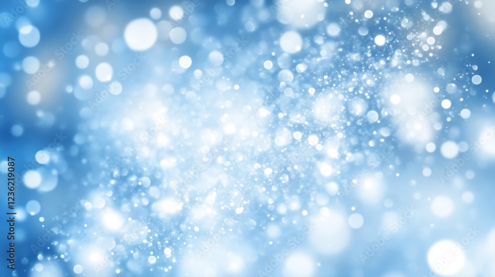 Glittering Blue Background, Abstract Wallpaper With Sparkling Lights And Bokeh Effects Glittering Blue Background, Abstract Wallpaper With Sparkling Lights And Bokeh Effects