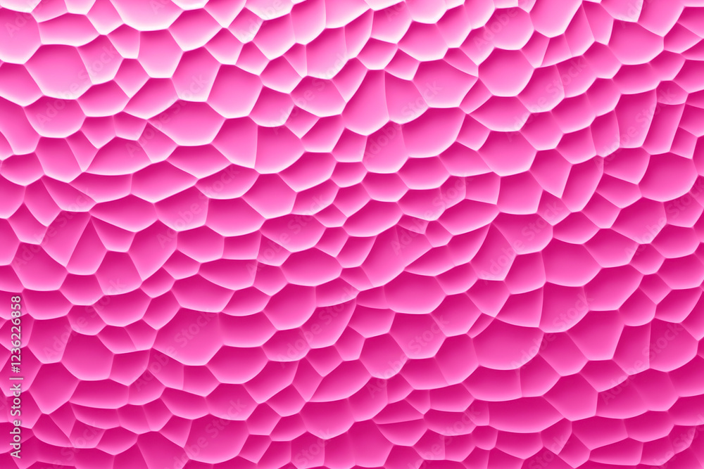 Obraz premium Pink Sculptural Wave Geometric Pattern