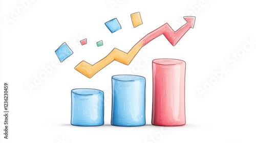 Wallpaper Mural Financial Report Analysis Icon Displaying Data Focus Graphical Representation and Upward Growth Progress Indicating Business Analytics and Investment Strategy Torontodigital.ca