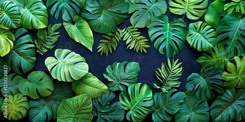 Wallpaper Mural Tropical Jungle Background, Lush Green Foliage Wall With Anthurium, Ferns, And Epiphytes. Torontodigital.ca