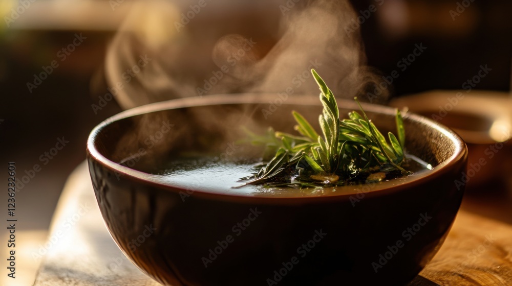 Steaming bowl of nourishing bone broth with fresh herbs and vegetables, healthy and comforting meal concept, perfect for wellness, detox, and culinary themes. Steaming bowl of nourishing bone broth with fresh herbs and vegetables, healthy and comforting meal concept, perfect for wellness, detox, and culinary themes.