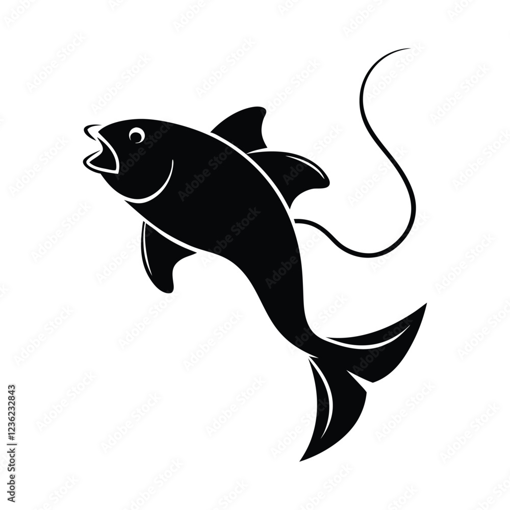 Fototapeta premium vector illustration of a fish