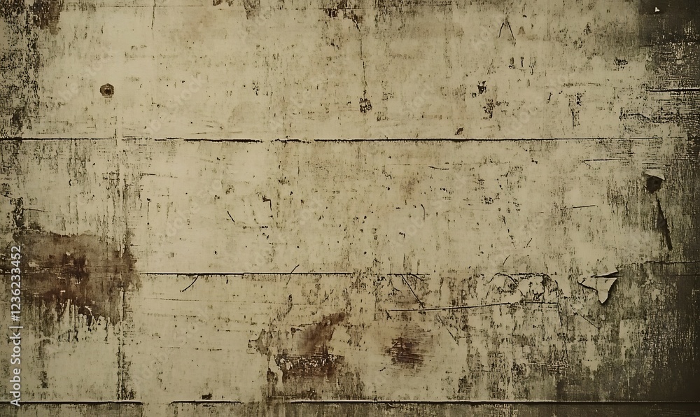 Fototapeta premium Grungy beige wood texture background; aged, worn surface; design element