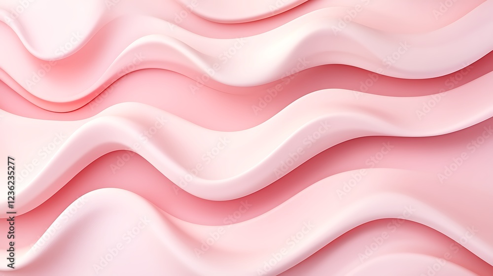 Obraz premium Abstract Pink Waves Soft Creamy Texture Background