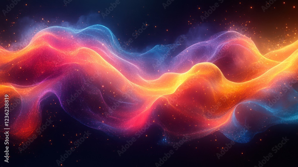 Abstract energy wave, cosmic background, vibrant colors, digital art, website header Abstract energy wave, cosmic background, vibrant colors, digital art, website header