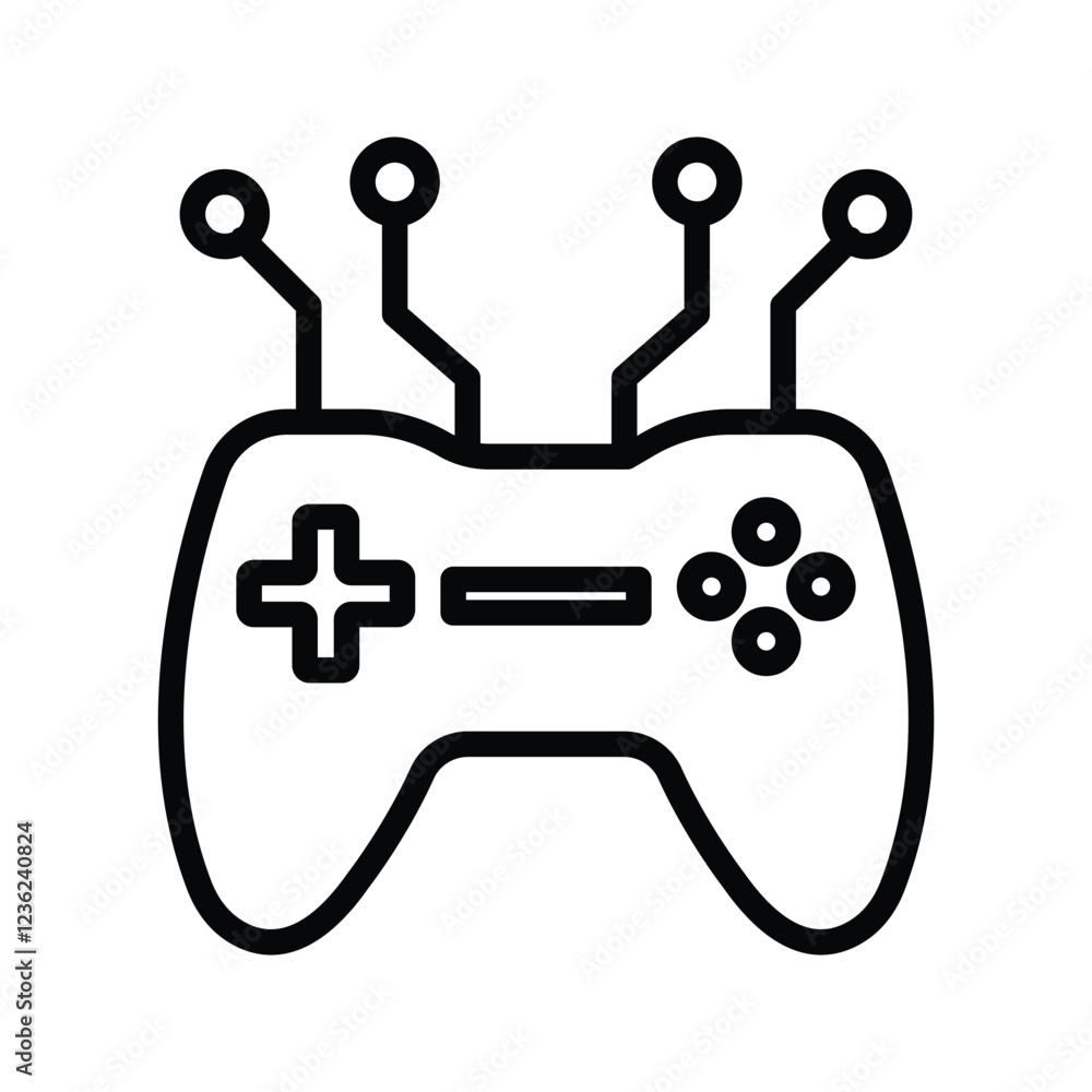 Ai Joystick line icon, vector, pixel perfect, illustrator file
Ai Joystick line icon, vector, pixel perfect, illustrator file