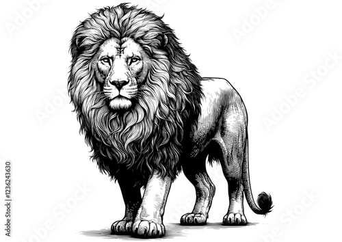 Male Lion Vector File