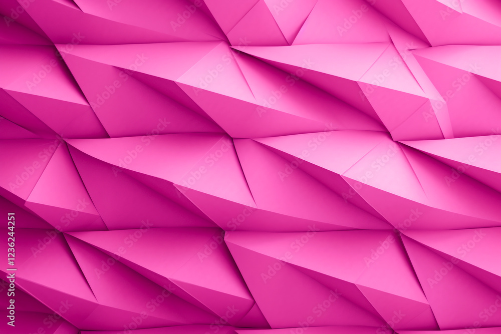 Naklejka premium Bright Pink Folded Wave Background