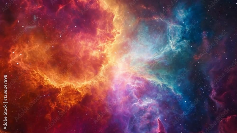 beautiful vibrant nebula in outer space beautiful vibrant nebula in outer space