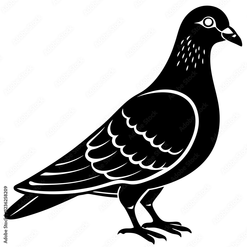 Obraz premium dove isolated on white