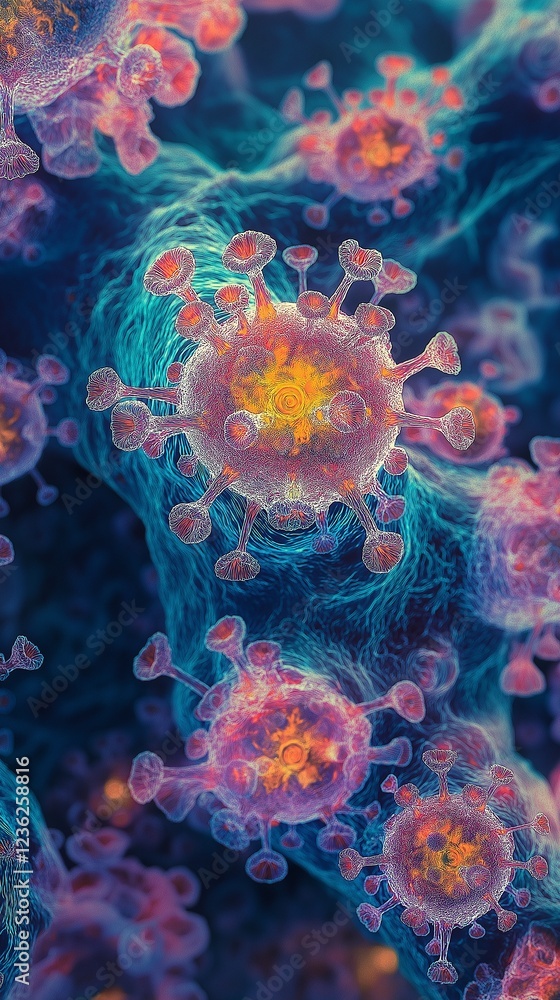 Structure analysis of the HMPV virus in the lab Structure analysis of the HMPV virus in the lab