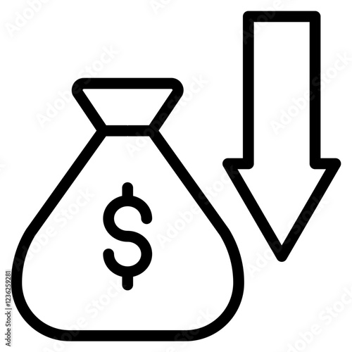 losses icon vector illustration