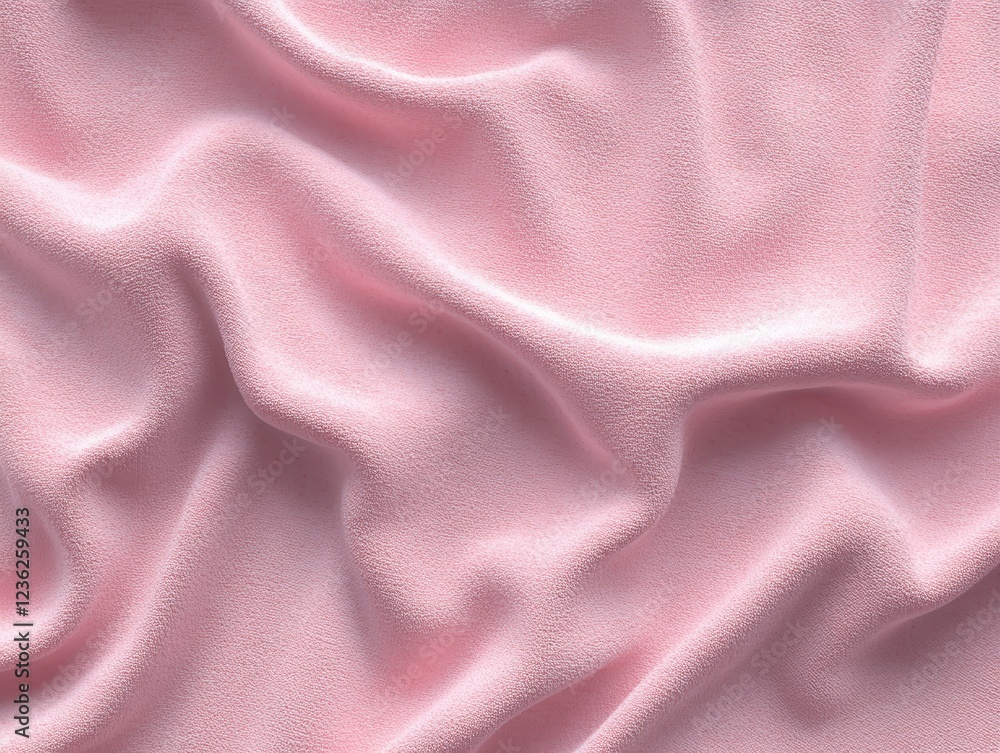 Fototapeta premium Soft Fabric Texture Background Studio Textile Image Cozy Close-up Seamless Pastel Pink