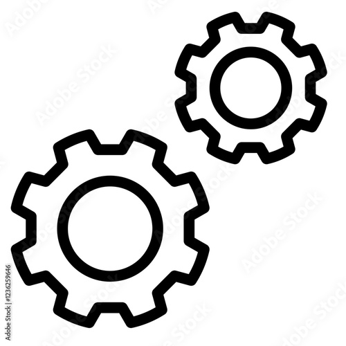 interaction setting icon vector illustration