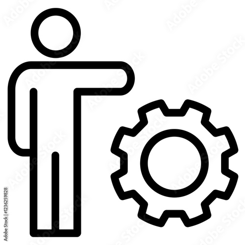 management icon vector illustration