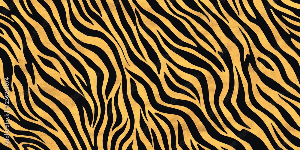 A zebra print background with a yellow stripe. The zebra print is very bold and the yellow stripe adds a pop of color to the design A zebra print background with a yellow stripe. The zebra print is very bold and the yellow stripe adds a pop of color to the design