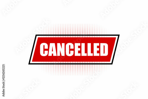 Cancelled stamp. cancelled square grunge sign. cancel sticker. Vector illustration illustration.