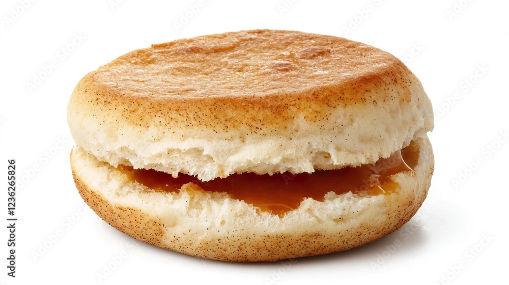 Delicious Soft Biscuit With Sweet Golden Filling Ready for Breakfast Delicious Soft Biscuit With Sweet Golden Filling Ready for Breakfast