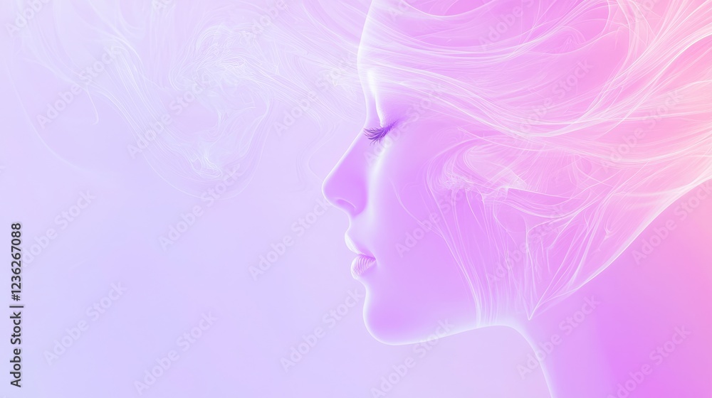 Gentle Swirl of Smoky Colors Shifting Through a Dreamy Portrait Gentle Swirl of Smoky Colors Shifting Through a Dreamy Portrait