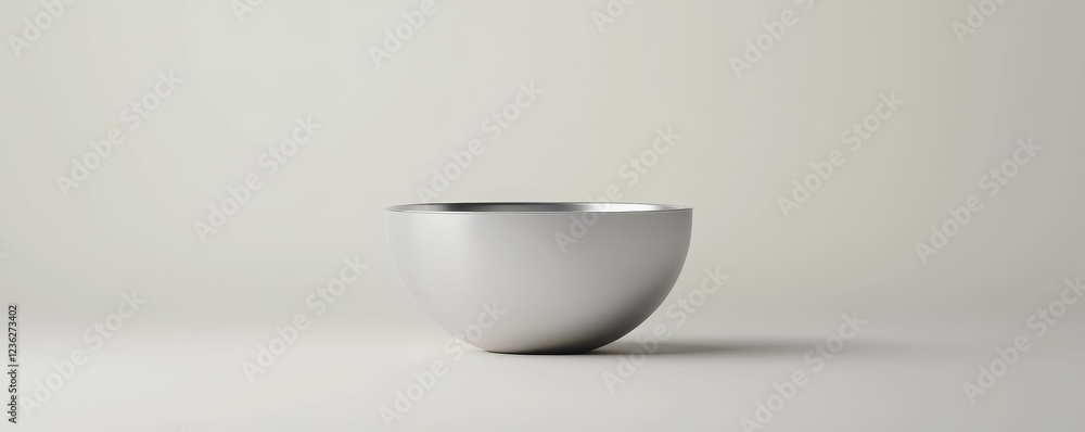 Stainless Steel Tank Minimalist white bowl on a neutral background Stainless Steel Tank Minimalist white bowl on a neutral background