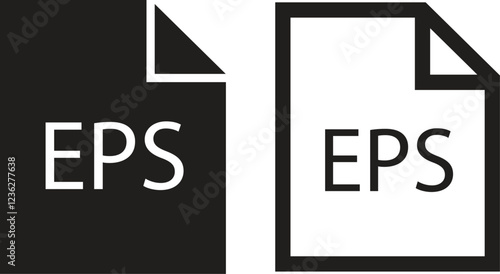 File icons set. Format of document on computer flat and line symbols. EPS file signs. Audio extension multimedia application software folder. Presentation designs isolated on transparent background.