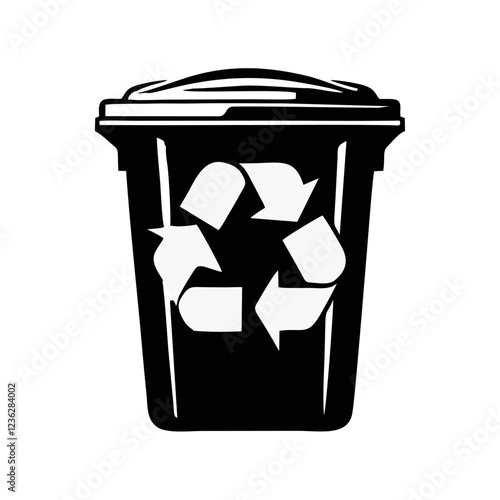 recycling bin vector logo icon