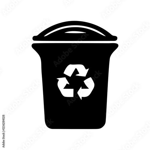 recycling bin vector logo icon