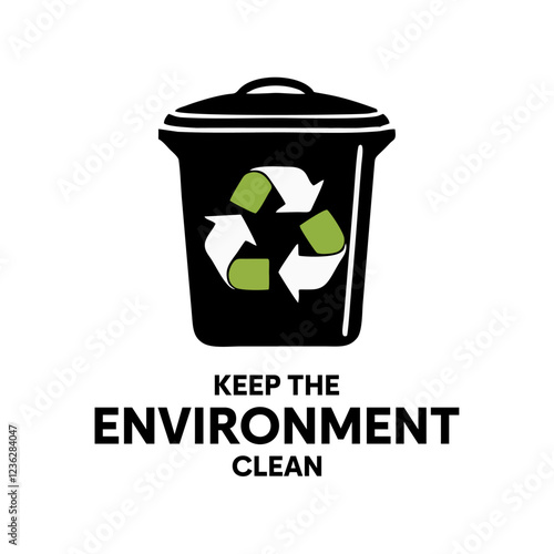 recycling bin vector logo icon