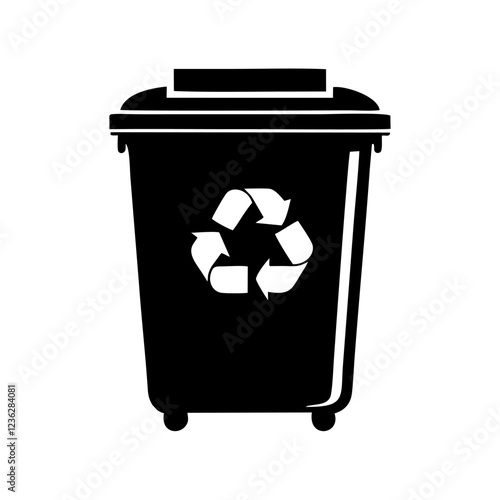 recycling bin vector logo icon