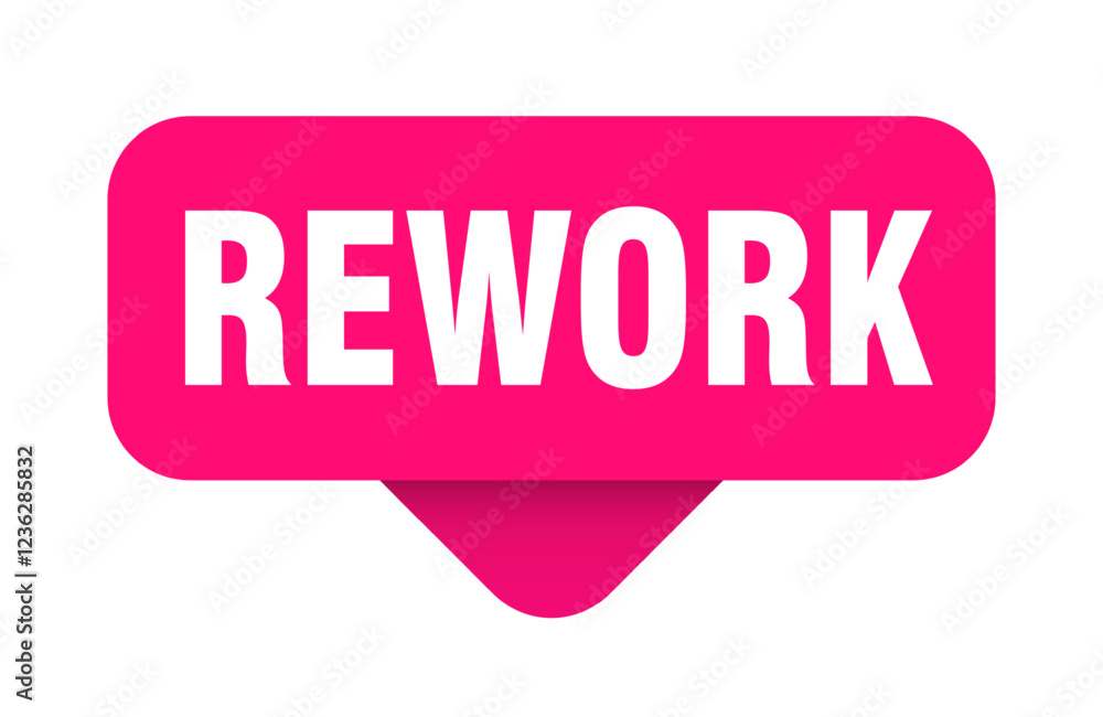 rework sticker. rework sign on transparent background rework sticker. rework sign on transparent background