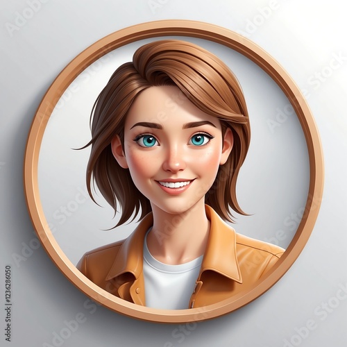 Professional 3D Avatar Icon, Realistic Yet Playful Character Design