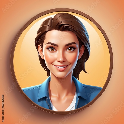Professional 3D Avatar Icon, Realistic Yet Playful Character Design